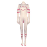 Hazbin Hotel Angel Dust weiß Jumpsuit Cosplay Kostüm
